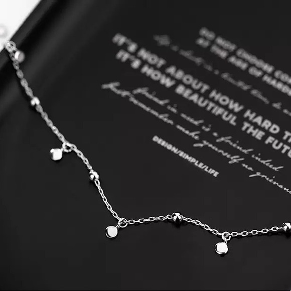 Sterling silver beaded necklace 🌷🌸 - Picture 2 of 6